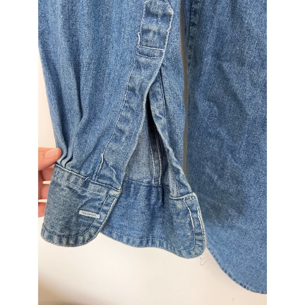 Savil Rowe Denim Button Down Longsleeve Shirt - Picture 16 of 16
